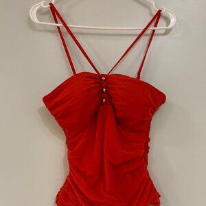 Ralph Lauren Red One Piece Swimsuit